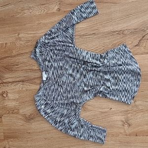 Wide collar, flowy sleeve sweater